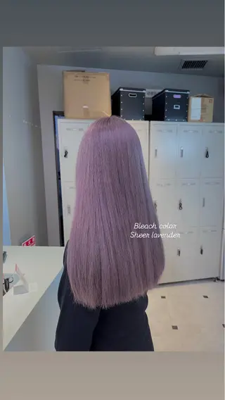 ロング カラー 🤍💕ブリーチカラ ーAyaka💕🤍のヘアスタイル