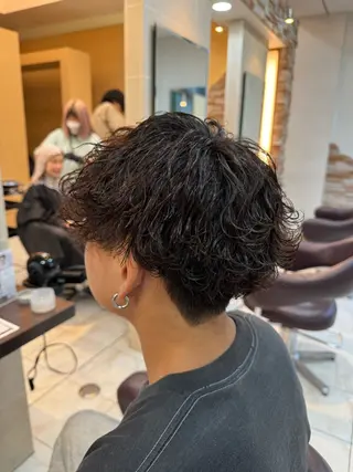 パーマ メンズ ⭐️透明感カラー/ パーマ⭐️宮野翔のヘアスタイル