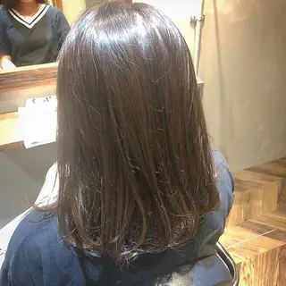 ミディアム カラー マホ/日吉/髪質改善 /レイヤー/ガーリーのヘアスタイル