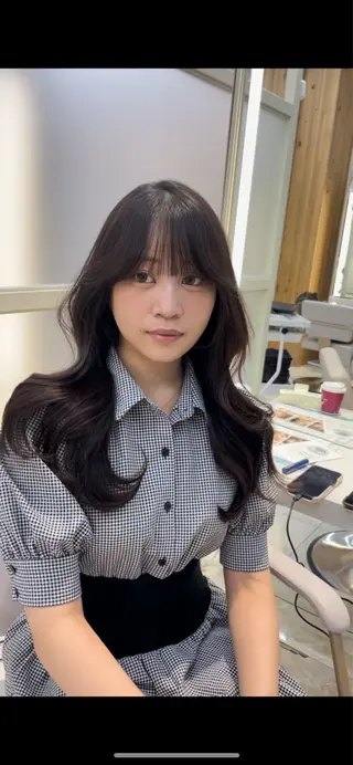 ミディアム 顔周り/透明感カラー /韓国ヘア/TAKUのヘアスタイル