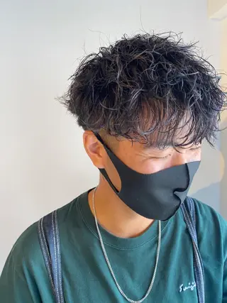 ショート パーマ ヘアアレンジ メンズ 🔹YUTA🔹 メンズパーマのヘアスタイル