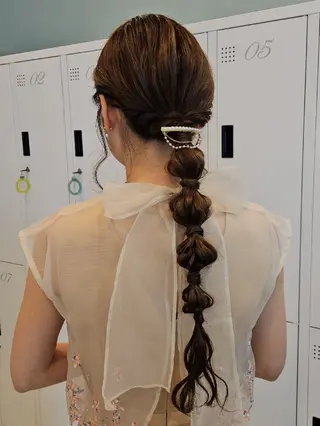 ヘアアレンジ ロング ミク🇰🇷 /Agu hairのヘアスタイル