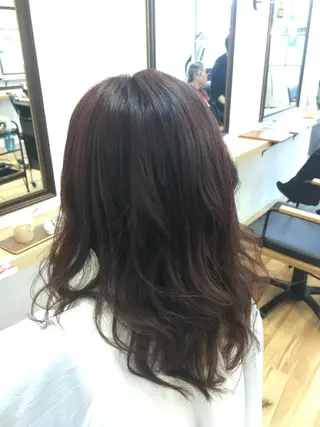 セミロング カラー 神田 菜々子のヘアスタイル