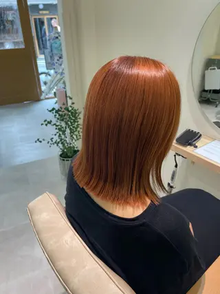 ミディアム カラー uni所属・中堀 遥のヘアスタイル