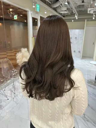 ロング カラー ヘアアレンジ maoブリーチ無し 似合わせカラーのヘアスタイル