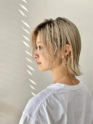 ミディアム カラー SHOEI 【nero】のヘアスタイル