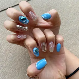 ショート カラー ヘアアレンジ ネイル マツエク・マツパ 💓💓彩 音💓💓のマツエク・マツパデザイン