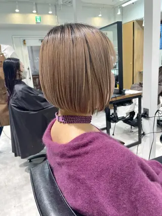 ショート カラー 田中大星 /ボブ 縮毛矯正のヘアスタイル