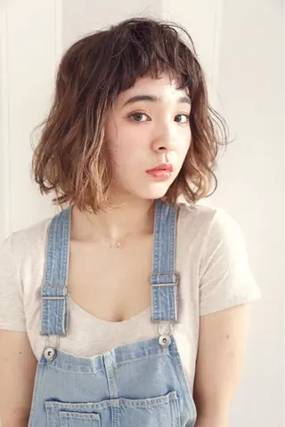 ミディアム gite カワムラナオキのヘアスタイル