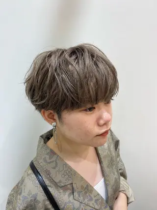ショート カラー 🌱メンズパーマ🌱 篠崎 はやとのヘアスタイル