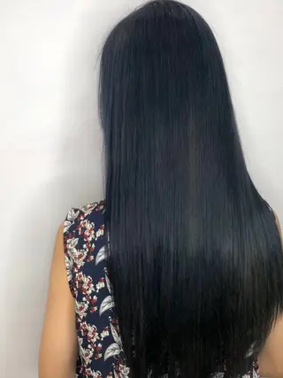 カラー うる艶&縮毛矯正 ⟡.·小林理菜⟡.·のヘアスタイル