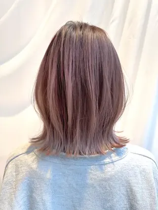 ミディアム カラー ヘアアレンジ レイヤーカット/ボブ /縮毛矯正✨大輝のヘアスタイル