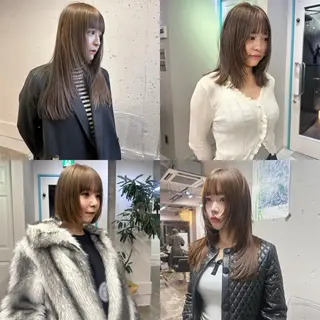 カラー ロングレイヤー ¥0🎀MEIのヘアスタイル