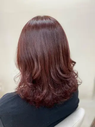 ミディアム カラー 菊地 美憂のヘアスタイル