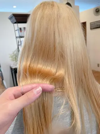 ロング カラー 髪質改善/ブリーチ 田代 龍我のヘアスタイル