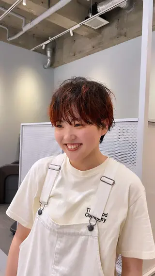 カラー いまかわ ゆなのヘアスタイル