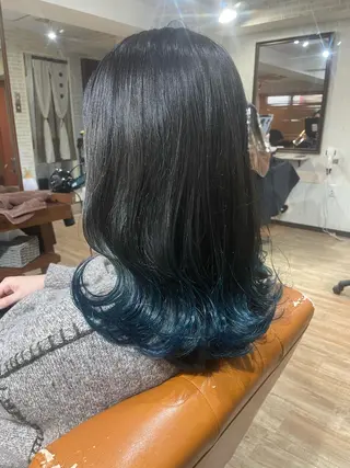 セミロング 髪質改善ayame 横山諒のヘアスタイル