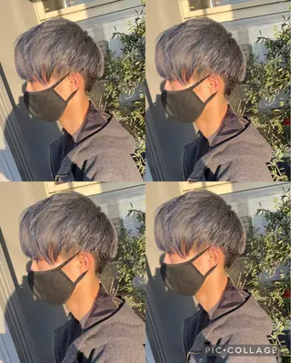 カラー メンズ 佐々木 麻純のヘアスタイル