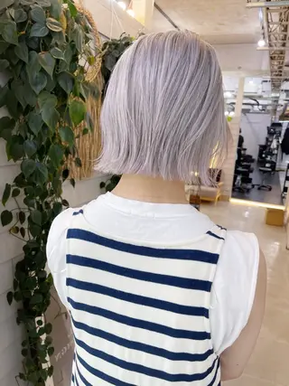 ミディアム カラー AiM 大名　似合わせカットのヘアスタイル