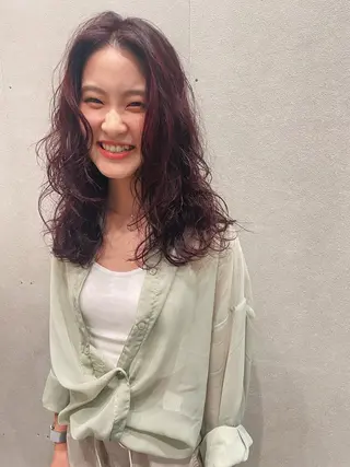 ミディアム パーマ センスをお届けします 大谷将生INFPのヘアスタイル