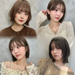 ミディアム くどうももか 浦和　ショート　ボブのヘアスタイル
