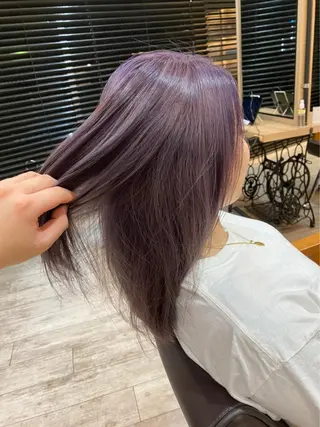 ミディアム カラー ヨシダ フミノリのヘアスタイル