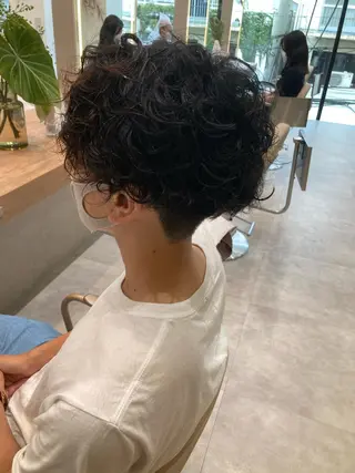 パーマ メンズ 一ノ瀬 蘭のヘアスタイル