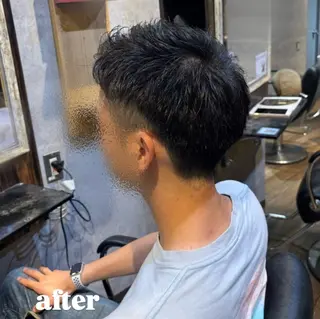 ショート メンズ メンズカットモデル 無料Ai🌙松本のヘアスタイル