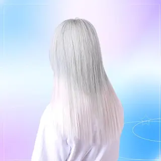 ミディアム カラー ヘアアレンジ アイブロウ 推し活専用 【派手髪】飯野ゆかりのヘアスタイル