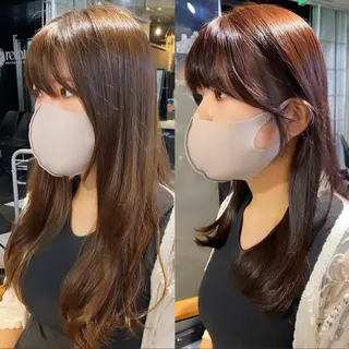 セミロング 大橋 美咲のヘアスタイル
