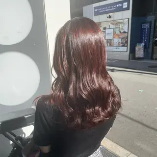 セミロング カラー いなみね はるきのヘアスタイル