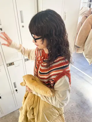 ミディアム パーマ Takuma Suzuki中目黒のヘアスタイル