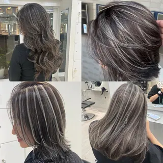 ロング カラー ONYX 表参道所属・表参道/ハイライト 髪質改善ストレートのヘアスタイル