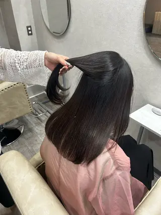 ロング Una並木坂 透明感カラー&髪質改善&韓国ヘア所属・モテ髪美容師♡ ひなたのヘアスタイル