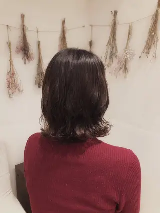 ミディアム パーマ はだゆうき @hadadan08のヘアスタイル