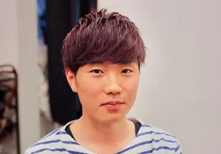 ミディアム カラー メンズ 前田賢生 ご新規様はNGのヘアスタイル