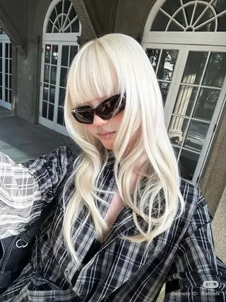 カラー 表参道/ハイトーン/ misaki🎀のヘアスタイル