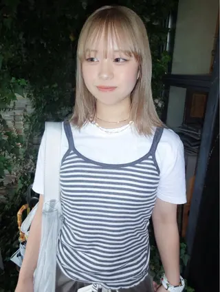 ミディアム カラー 太田 妃香/岡崎美容室のヘアスタイル