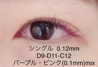 マツエク・マツパ 足立 琴音のマツエク・マツパデザイン