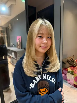 ロング 松尾 美南海のヘアスタイル