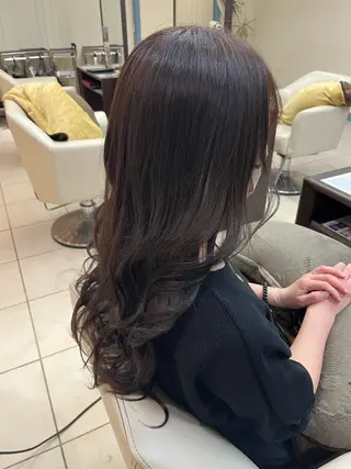 ロング カラー こじま りおのヘアスタイル
