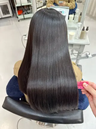 ロング 山崎結菜 🫧透明感カラーのヘアスタイル