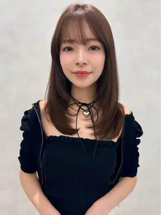ロング カラー パーマ ヘアアレンジ ✨韓国レイヤー/ 髪質改善✨　冨永剛のヘアスタイル