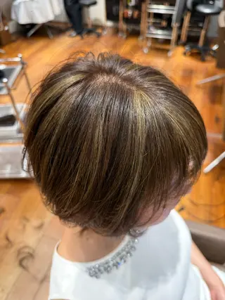 ショート カラー 白髪ぼかし/髪質改善 /なおき/表参道のヘアスタイル