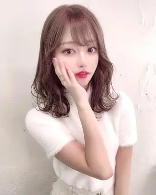 セミロング メンズミディアム パーマのヘアスタイル
