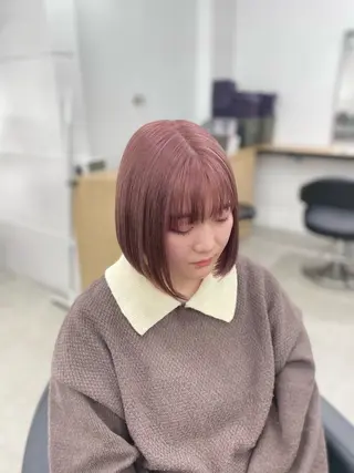 カラー girly❤︎暖色ヘ ア➰🎀HINANOのヘアスタイル