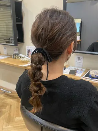 セミロング 鎌取/透明感カラー /ボブ/顔まわりのヘアスタイル