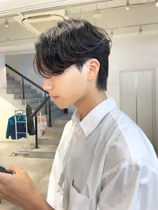 ミディアム パーマ メンズ 🇰🇷カルマパーマ kaito🇰🇷のヘアスタイル