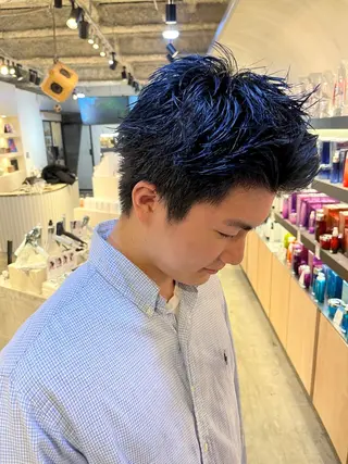 ショート カラー メンズ SEAM所属・いぶ /札幌美容師のヘアスタイル