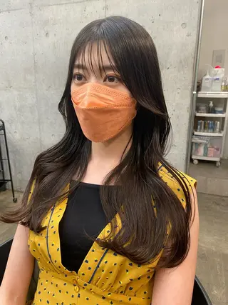 ロング パーマ SALOWIN原宿AROA店所属・顔まわり神カット✂︎ 齋藤雄大【表参道】のヘアスタイル